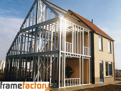 Frame Factory Demo woning op terrein Corus